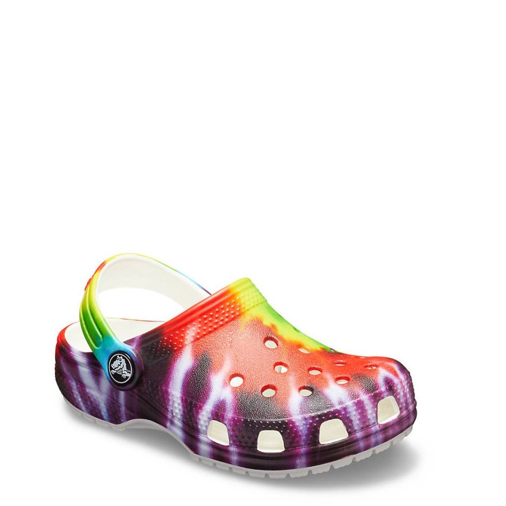 Tie-dye Crocs clogs, kids size 11 (new)